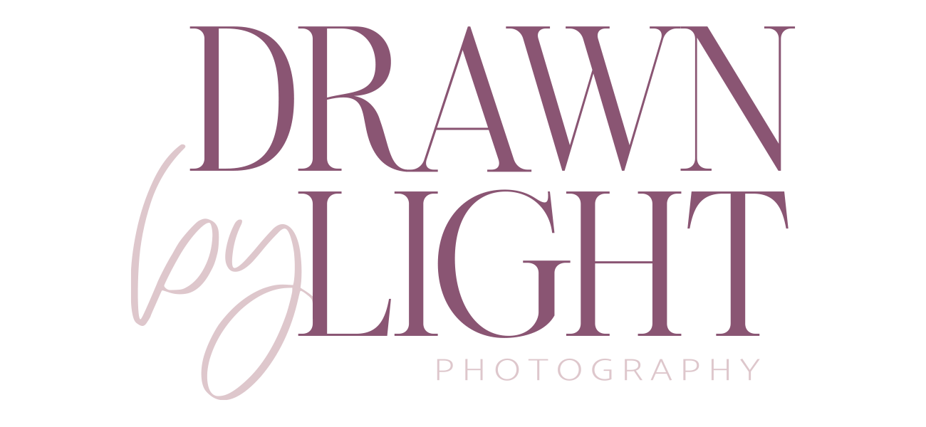 Elegant logo type created for a wedding photographer using stylish serif and script fonts
