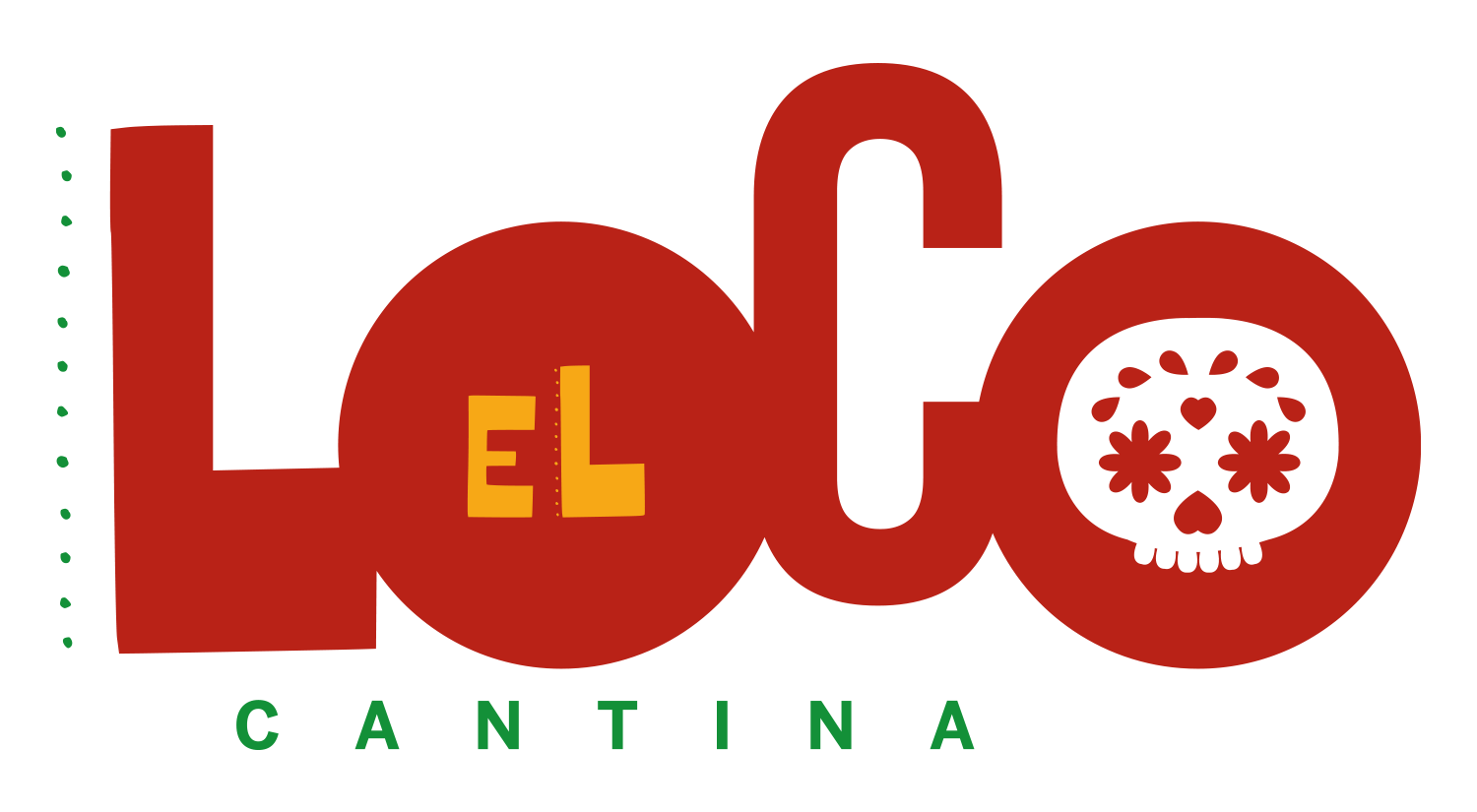 Bold and vibrant logo for mexican casual dining restaurant