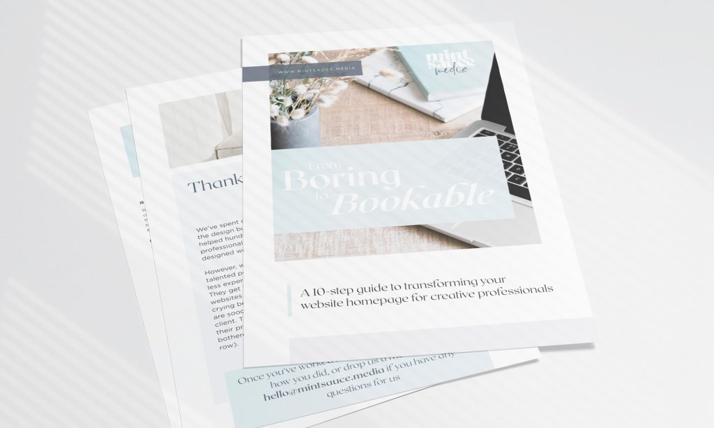 Image of a downloadable help guide created by Mint Sauce Media
