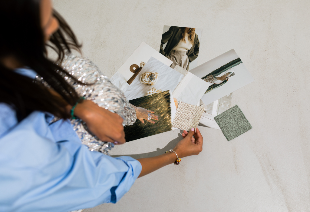 Brand mood board and design materials for York branding inspiration by Mint Sauce Media.