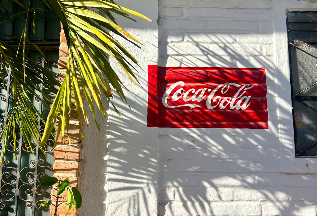 Coca-Cola sign illustrating the importance of brand familiarity and recognition.